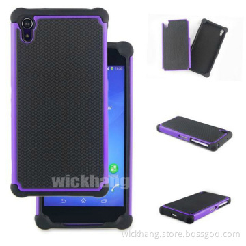 Shockproof PC Rubber Soft Hybrid Defender Case for Sony Xperia Z2